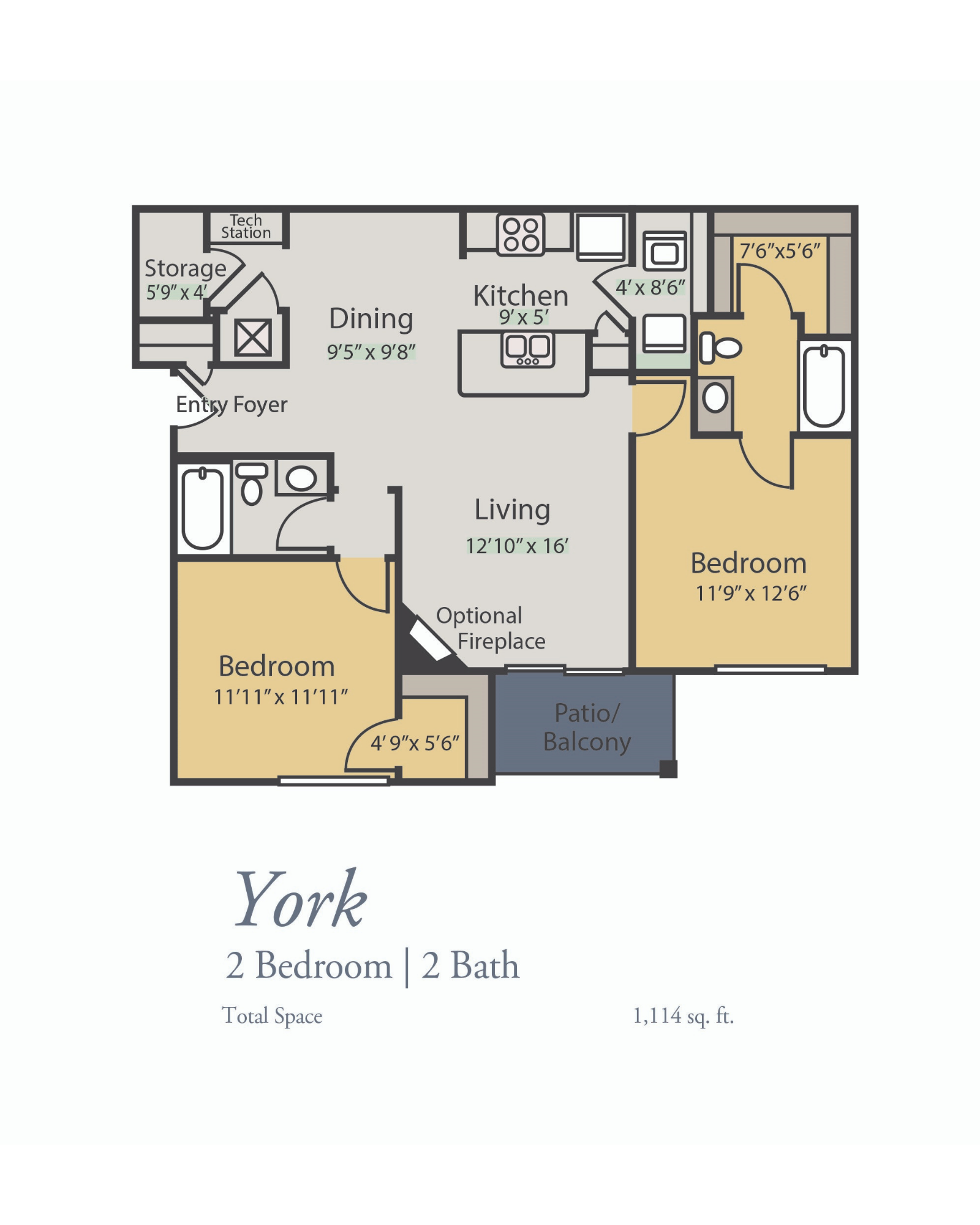 Untitled design (15) York 2 Bedroom 2 Bath floor plan